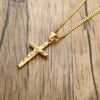 Large Pendant Cross Necklace - Image 3