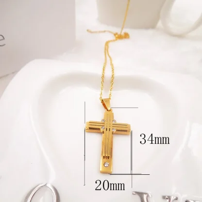 Luxury Pendant Cross Necklace - Image 7