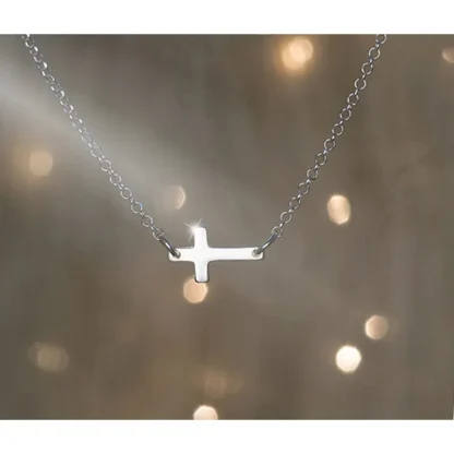 Cute Minimalist Cross Necklace - Image 5