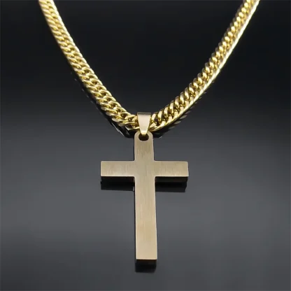 Bling Chain Cross Necklace - Image 3