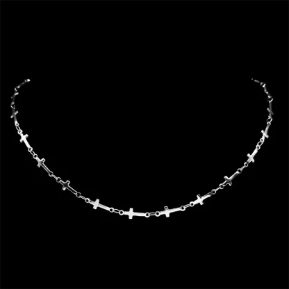 Trendy Link Cross Necklace - Image 2