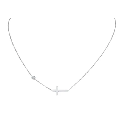 Minimalist Chic Cross Necklace - Image 5