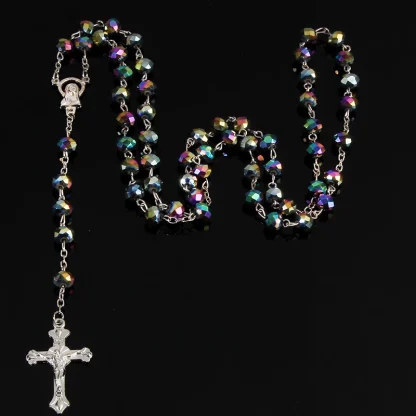 Colorful Chain Cross Necklace