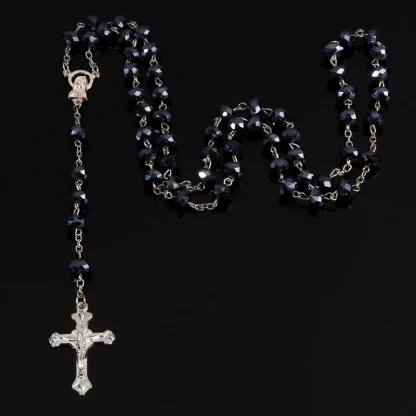 Colorful Chain Cross Necklace - Image 3