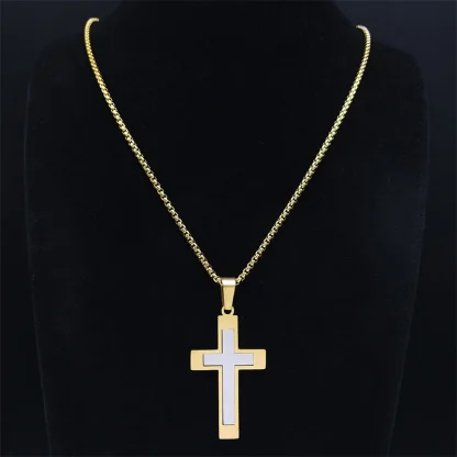 Religious Pendant Cross Necklace - Image 4