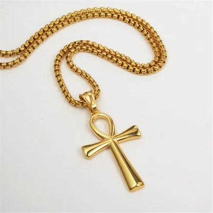 Creative Shiny Cross Necklace - Image 5