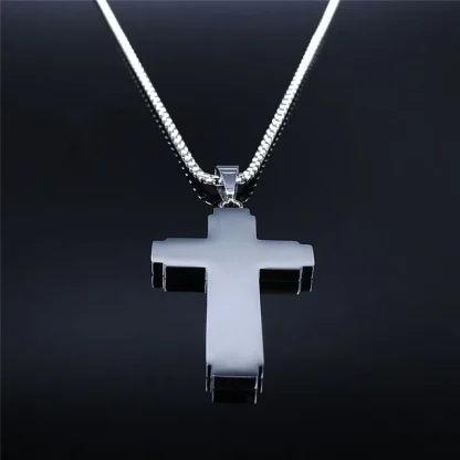 Bible Verse Cross Necklace - Image 3