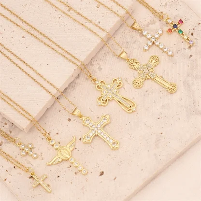Colorful Luxury Cross Necklaces - Image 6