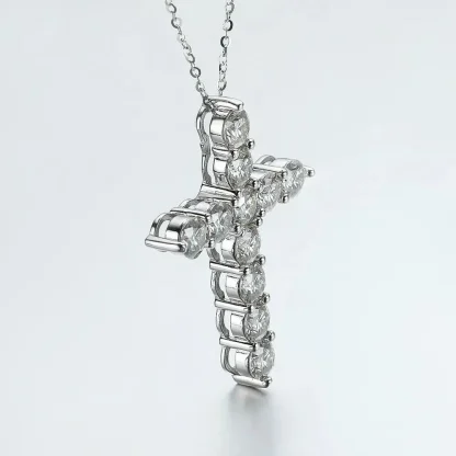 Luxury Shiny Cross Necklace - Image 3
