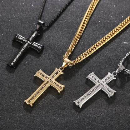 Chain Religious Cross Necklace