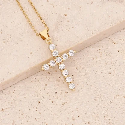 Colorful Luxury Cross Necklaces - Image 3