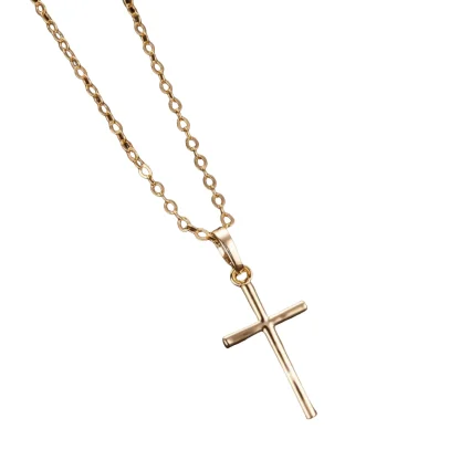 Shiny Simple Cross Necklace - Image 4