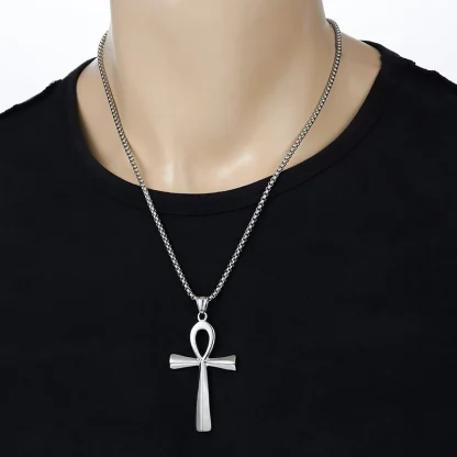 Creative Shiny Cross Necklace - Image 2