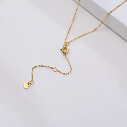 Modern Thin Cross Necklace - Image 4