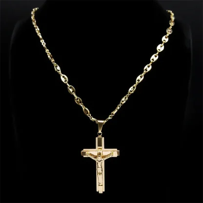 Christian Pendant Cross Necklace - Image 3