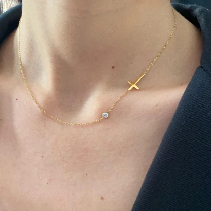 Minimalist Thin Cross Necklace