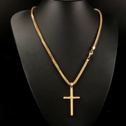 Chain Shiny Cross Necklace