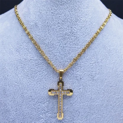 Luxury Bling Cross Necklace - Image 5