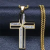 Hollow Bling Cross Necklace - Image 6