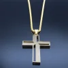 Hollow Bling Cross Necklace - Image 4