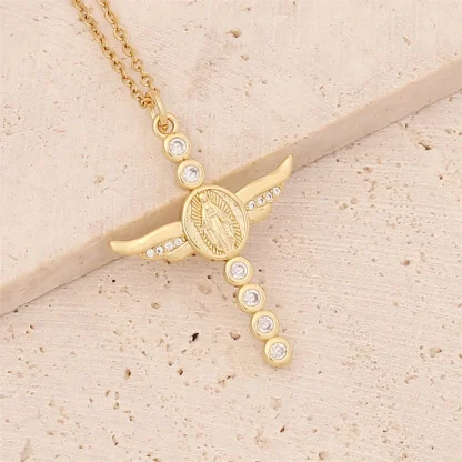Colorful Luxury Cross Necklaces - Image 2