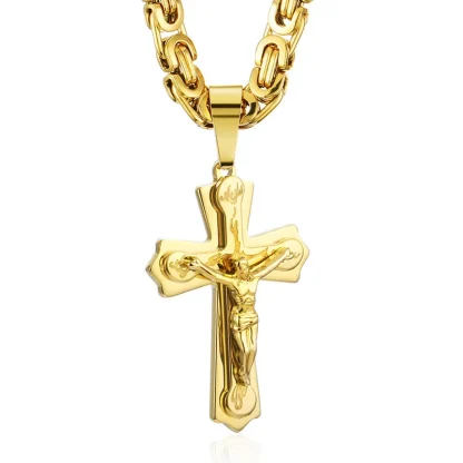 Crucifix Luxury Chain Cross Necklace