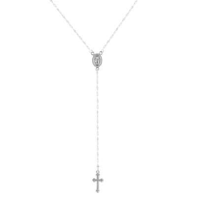 Elegant Rosary Cross Necklace - Image 4