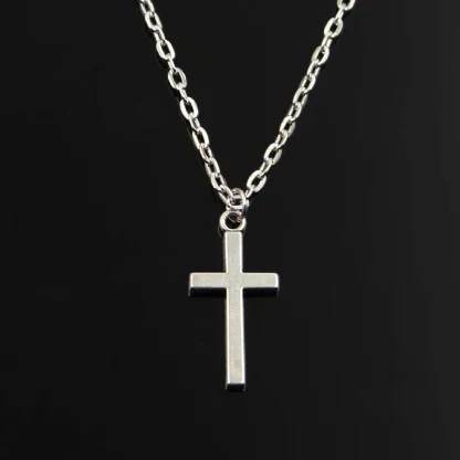Simple Classic Cross Necklace - Image 3