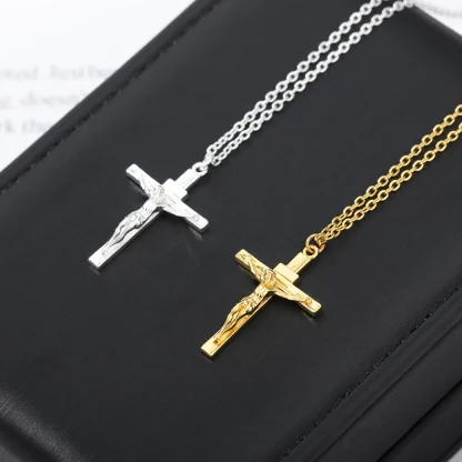 Religious Chain Cross Necklace - Image 5