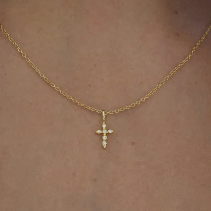 Minimalist Small Cross Necklace
