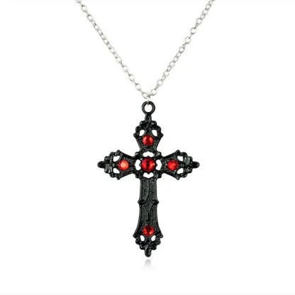 Vintage-style Cross Necklace - Image 6