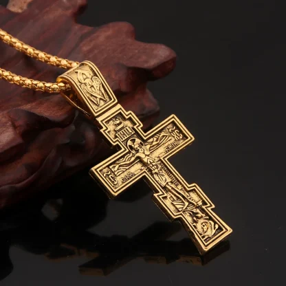 Large Crucifix Cross Necklace - Image 3
