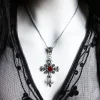 Vintage-style Gothic Cross Necklace