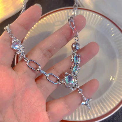 Trendy Asymmetrical Cross Necklace - Image 7