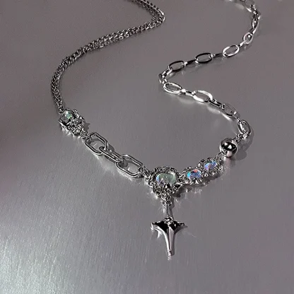 Trendy Asymmetrical Cross Necklace - Image 6