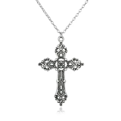 Retro Gothic Cross Necklace