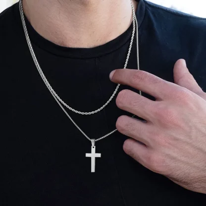Anti Allergy Cross Necklace - Image 3