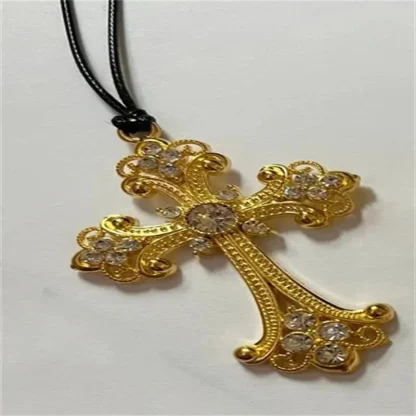 Large Choker Cross Necklace - Image 6