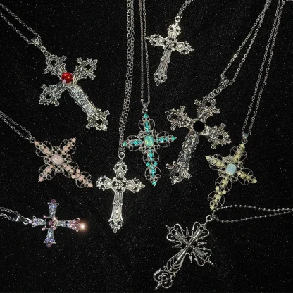 Creative Gothic Cross Necklaces - Image 12