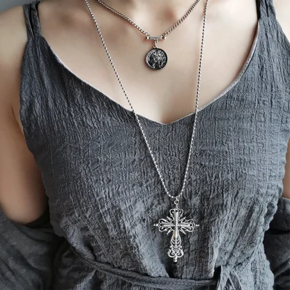 Creative Gothic Cross Necklaces - Image 2