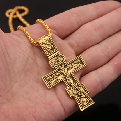 Large Crucifix Cross Necklace