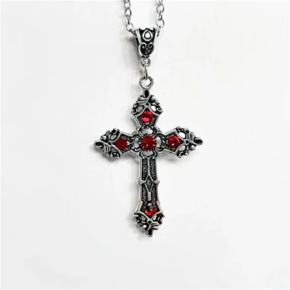 Vintage-style Cross Necklace - Image 5
