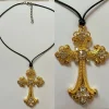 Large Choker Cross Necklace - Image 7