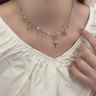 Multi Pendant Cross Necklace