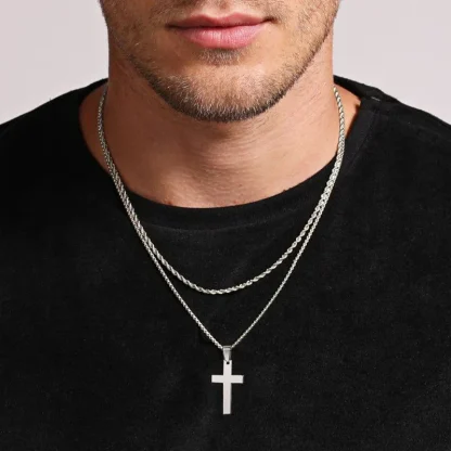 Anti Allergy Cross Necklace - Image 2