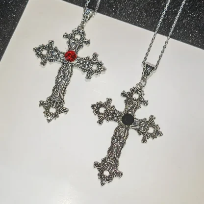 Gothic Detailed Cross Necklaces - Image 7