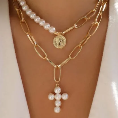 Trendy Retro Cross Necklace - Image 2