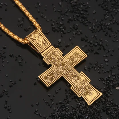 Large Crucifix Cross Necklace - Image 2