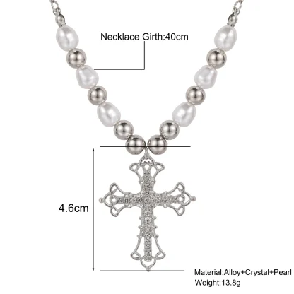 Trendy Retro Cross Necklace - Image 9