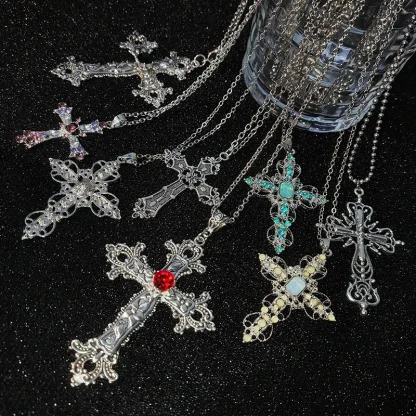 Creative Gothic Cross Necklaces - Image 14